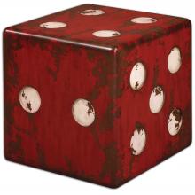  24168 - Uttermost Dice Red Accent Table
